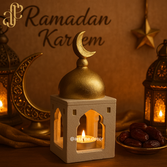Ramadan Minaret with candle