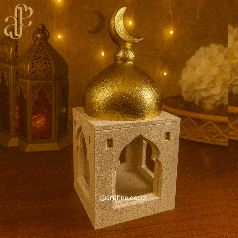 Ramadan Minaret with candle