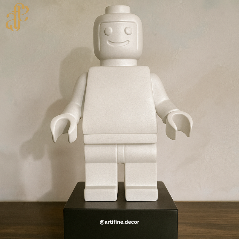 Modern Lego-Inspired Figures – Available in White or Black