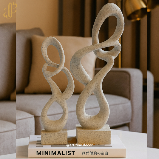 Minimalist Intertwined Art Sculpture