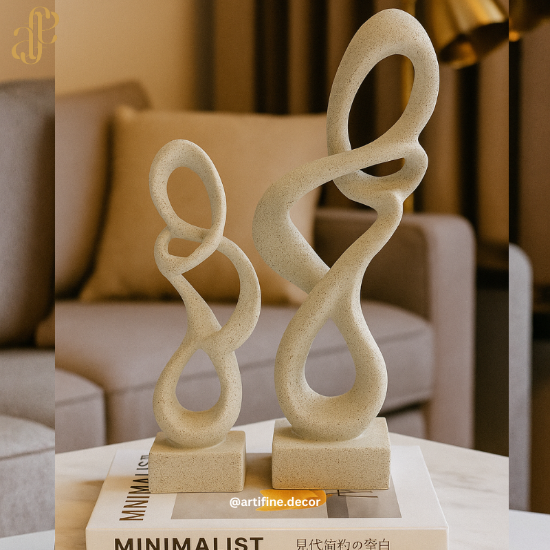 Minimalist Intertwined Art Sculpture