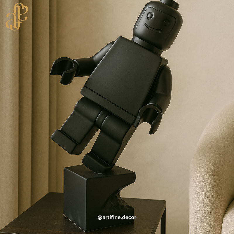 Modern Lego-Inspired Figures – Available in White or Black