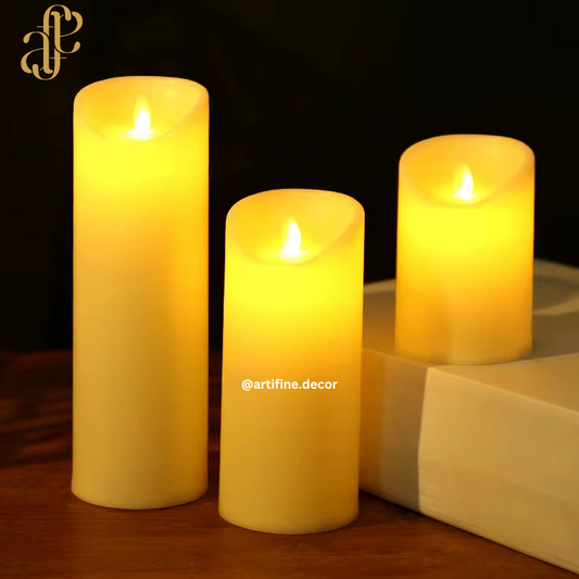 LED Candle Trio – Elegant Set