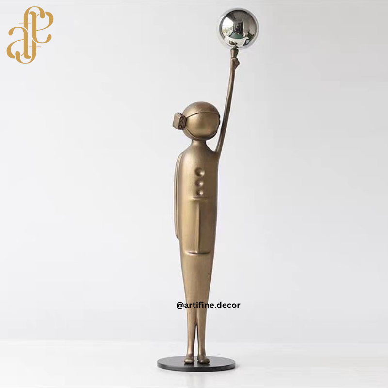 Luxury Bronze & Gold Abstract Metal Sculptures