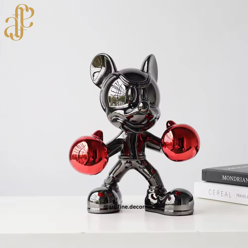 Boxing Mickey Sculpture – Modern, Bold & Eye-Catching