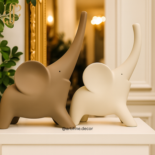 Modern Elephant Figurines – Cute, Minimal & Stylish
