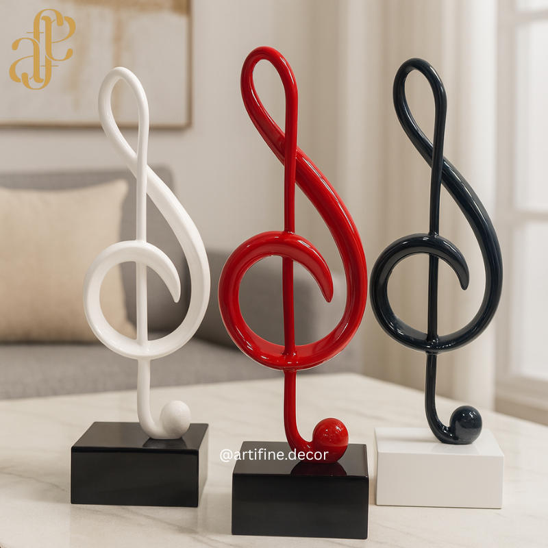 Musical Note Sculptures – Bold, Modern & Artistic