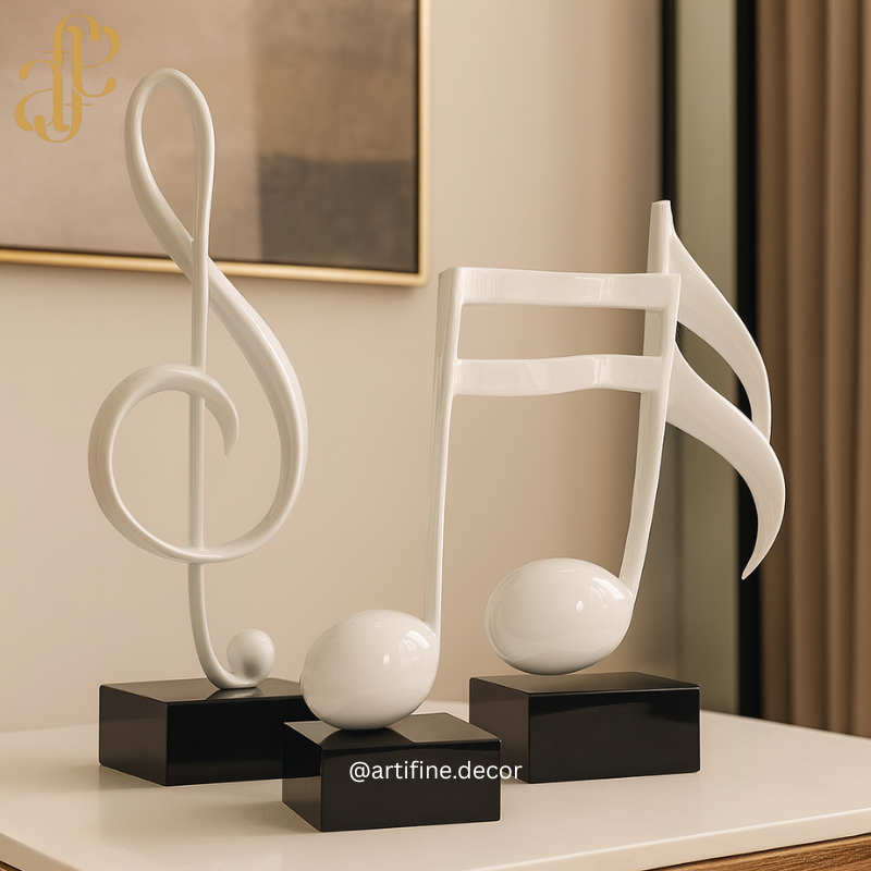 Musical Note Sculptures – Bold, Modern & Artistic