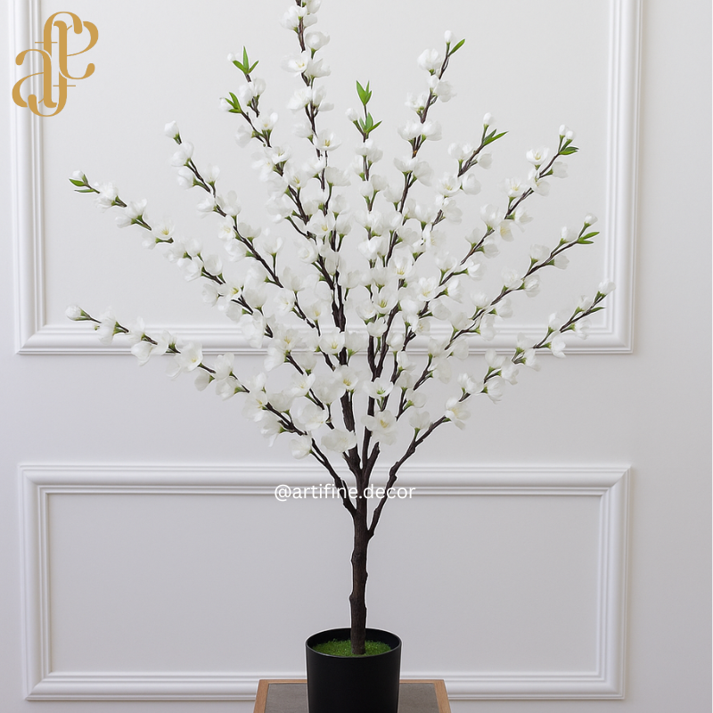 Luxury Artificial Cherry Blossom Tree – Real-Touch Floral Tree (1.3m & 1.7m)