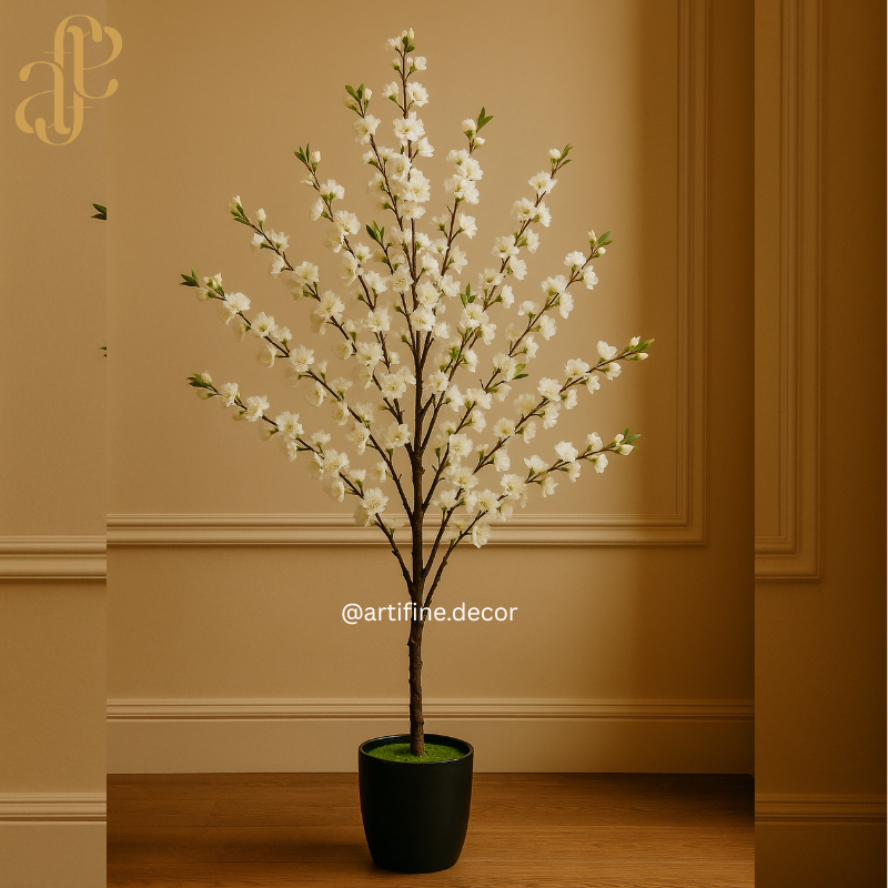 Luxury Artificial Cherry Blossom Tree – Real-Touch Floral Tree (1.3m & 1.7m)