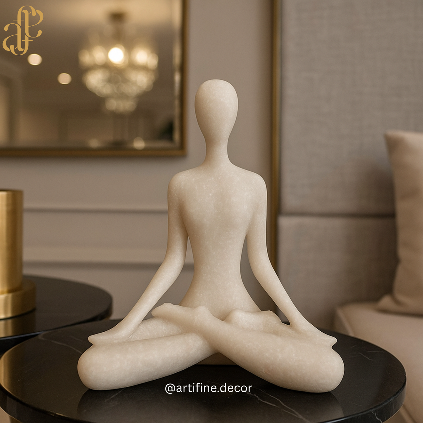 Serenity Yoga Minimalist Meditation Sculpture