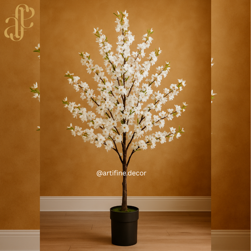 Luxury Artificial Cherry Blossom Tree – Real-Touch Floral Tree (1.3m & 1.7m)