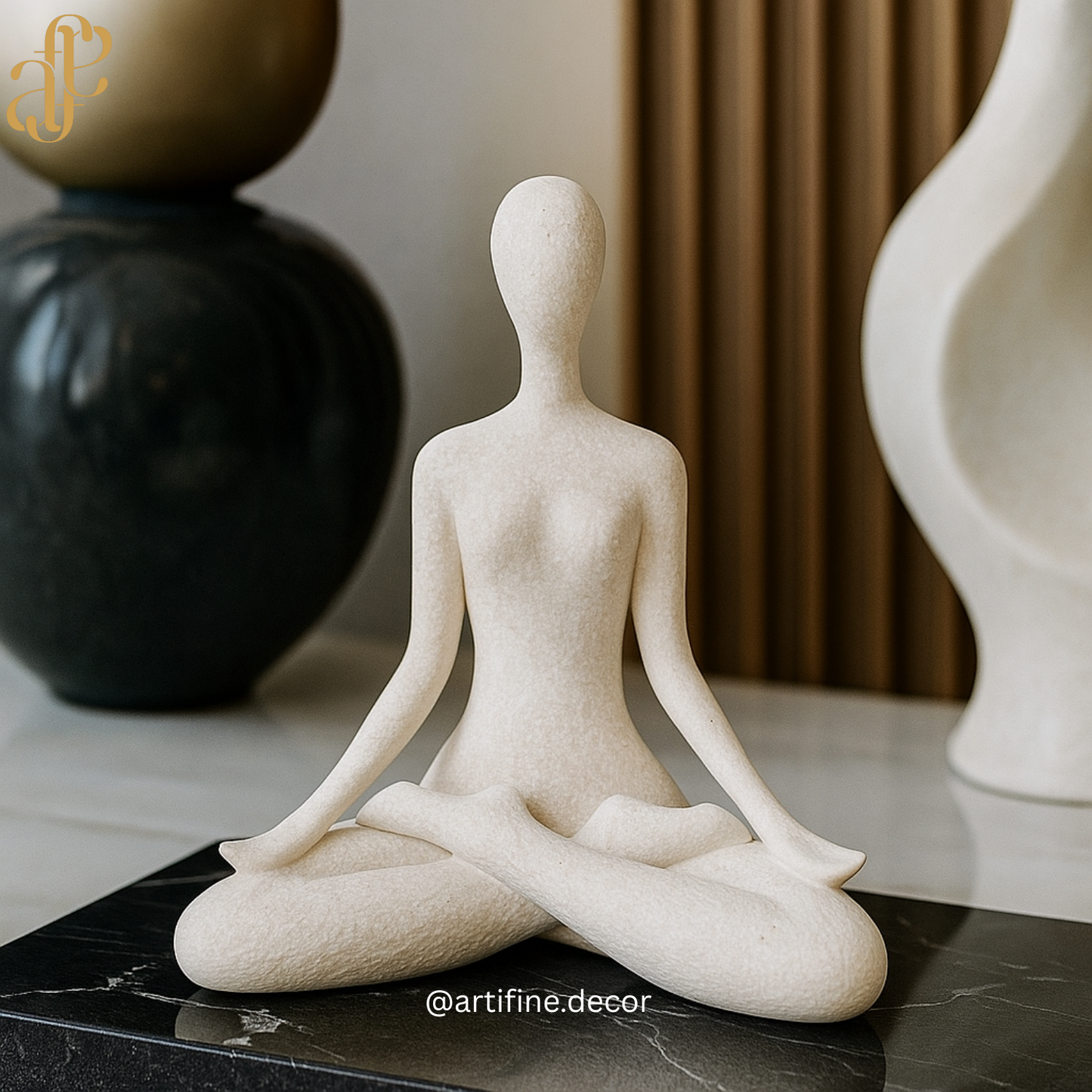 Serenity Yoga Minimalist Meditation Sculpture
