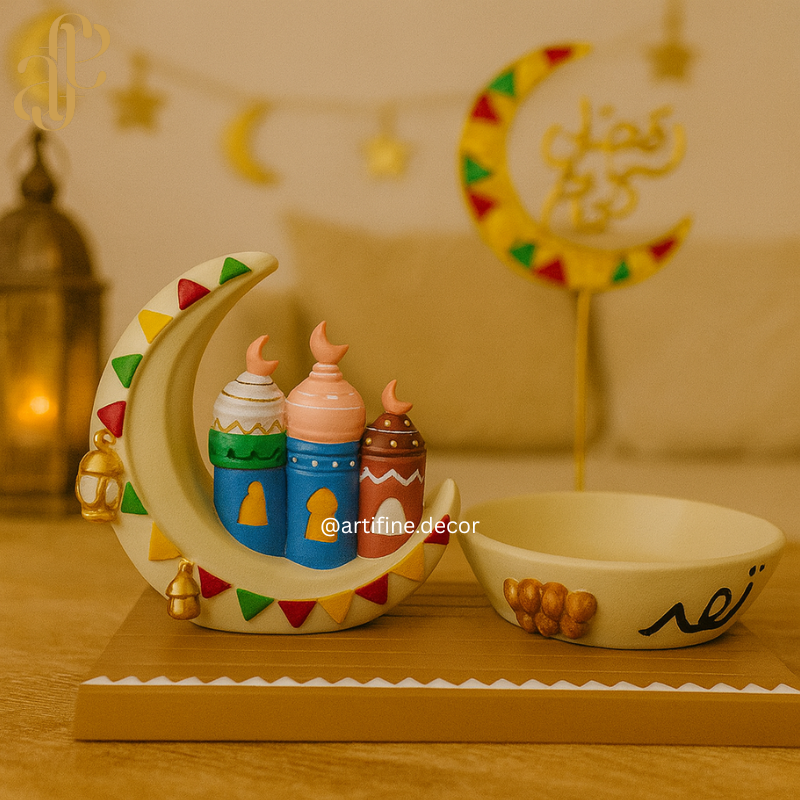 Ramadan Date Platter with a cresenet