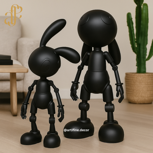 Modern Character Figurine Set – Set of 2
