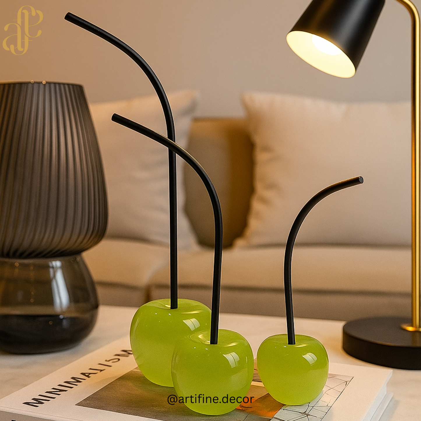 Cherry Sculpture- set of 3