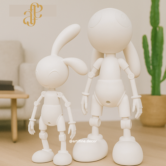 Modern Character Figurine Set – Set of 2
