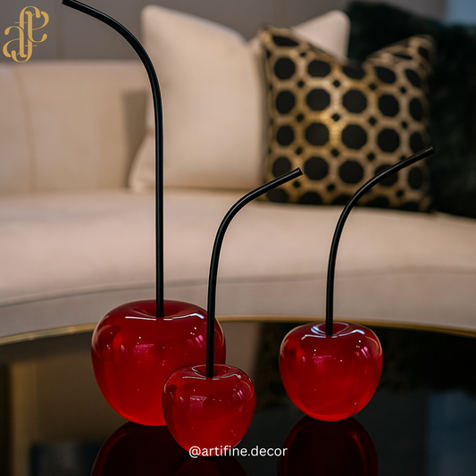 Cherry Sculpture- set of 3