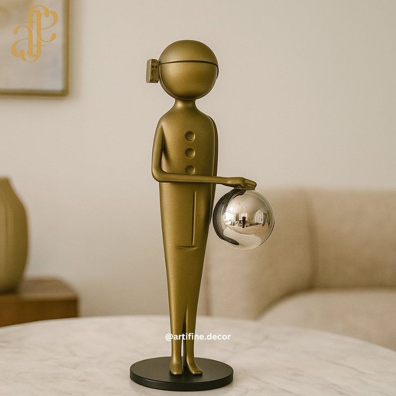 Luxury Bronze & Gold Abstract Metal Sculptures