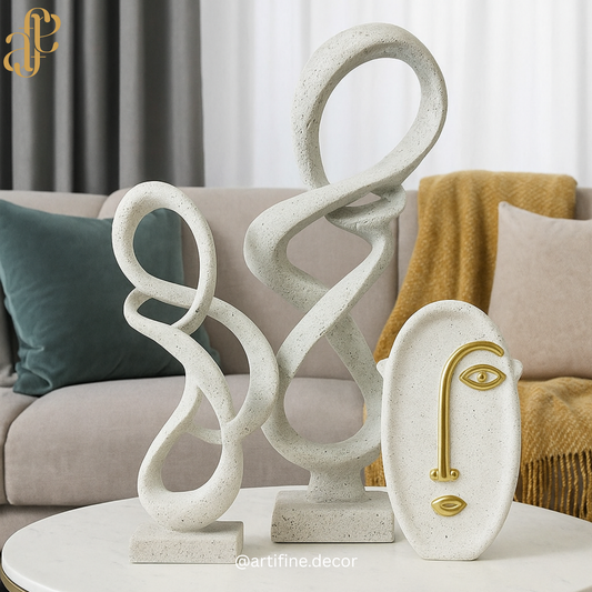 Minimalist Intertwined Art Sculpture