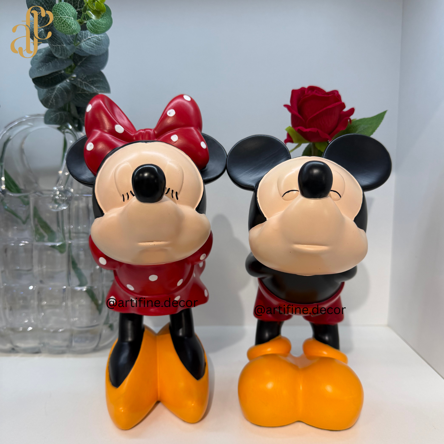 Mickey & Minnie Figurine Set – Romantic Disney