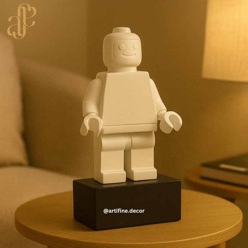 Modern Lego-Inspired Figures – Available in White or Black