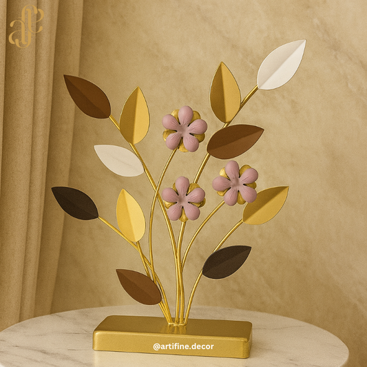 Lavender Bloom Metal Sculpture