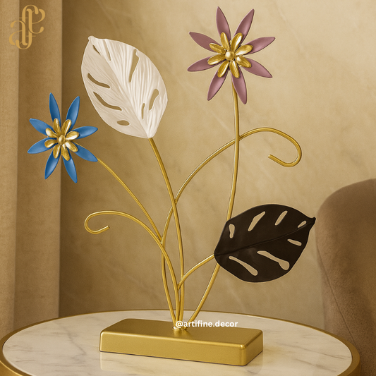 Color Bloom Metal Sculpture