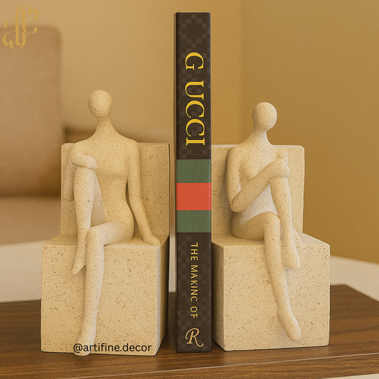 Minimalist Sculpted Bookend Set – 2 Pieces